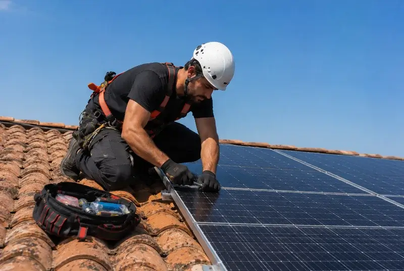 Maintenance et monitoring de panneaux solaires à Petersbach