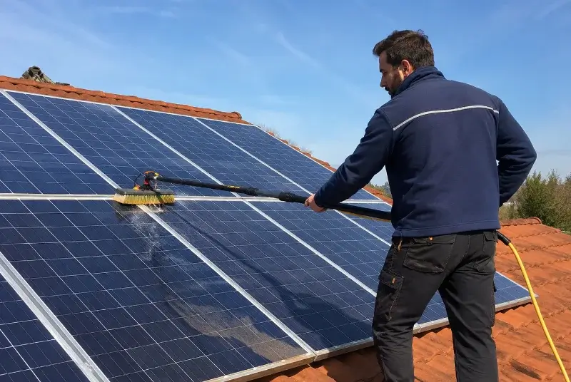 Nettoyage et entretien de panneaux solaires à Petersbach